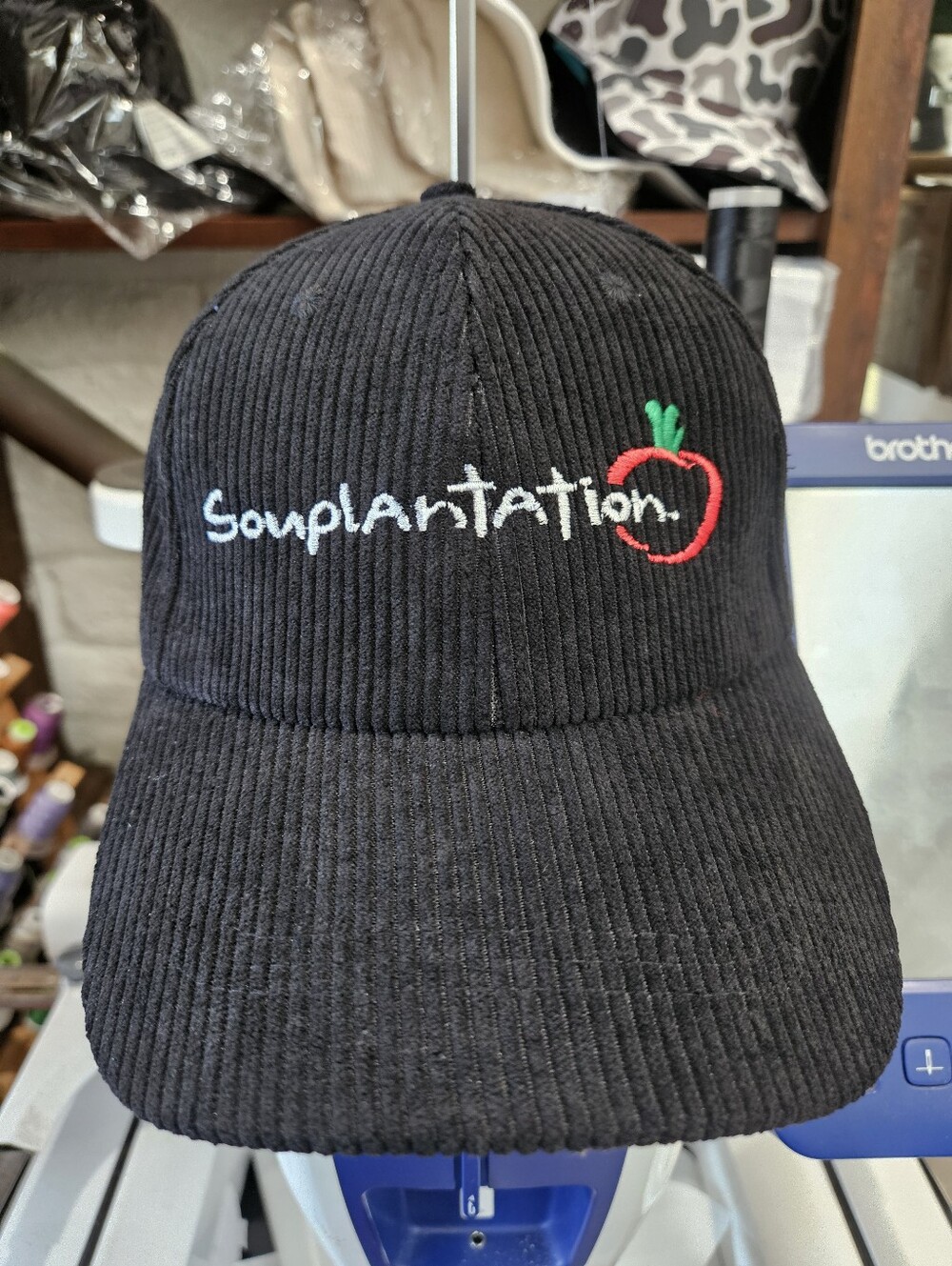 Souplantation Embroidered Corduroy Hat